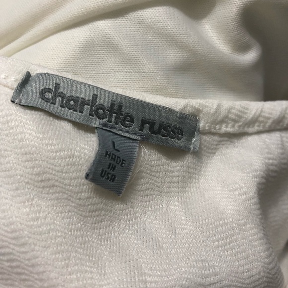 Charlotte Russe white peplum top - Picture 3 of 3